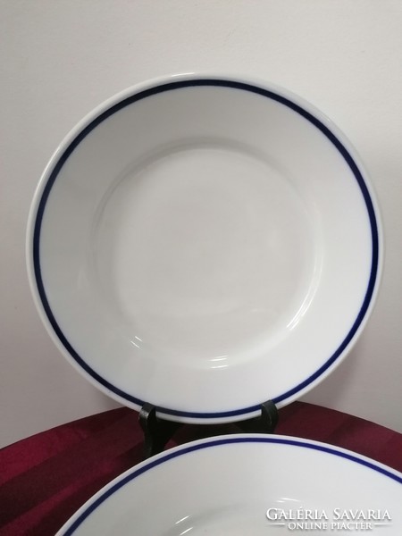 Zsolnay menza mintás retro tányér 2 +4 db - os