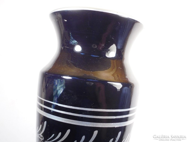 Régi retro kerámia váza iparművész iparművészeti - 27 cm magas 1970-es évek