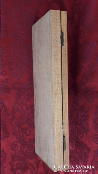 Retro wooden pen holder, school supplies (l3422)