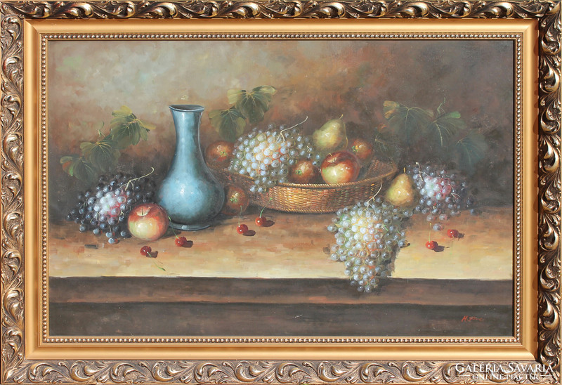 H. Zohe: still life with fruit basket