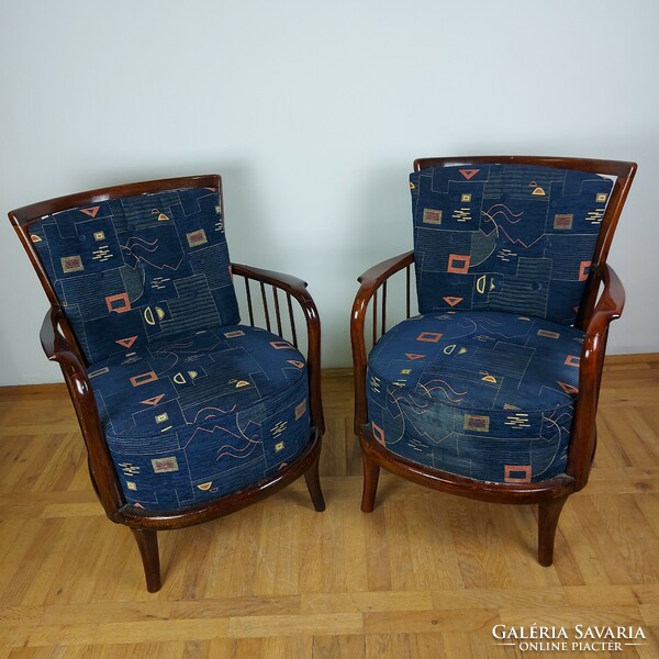 Cherry wood cane armchair to be renovated 1920