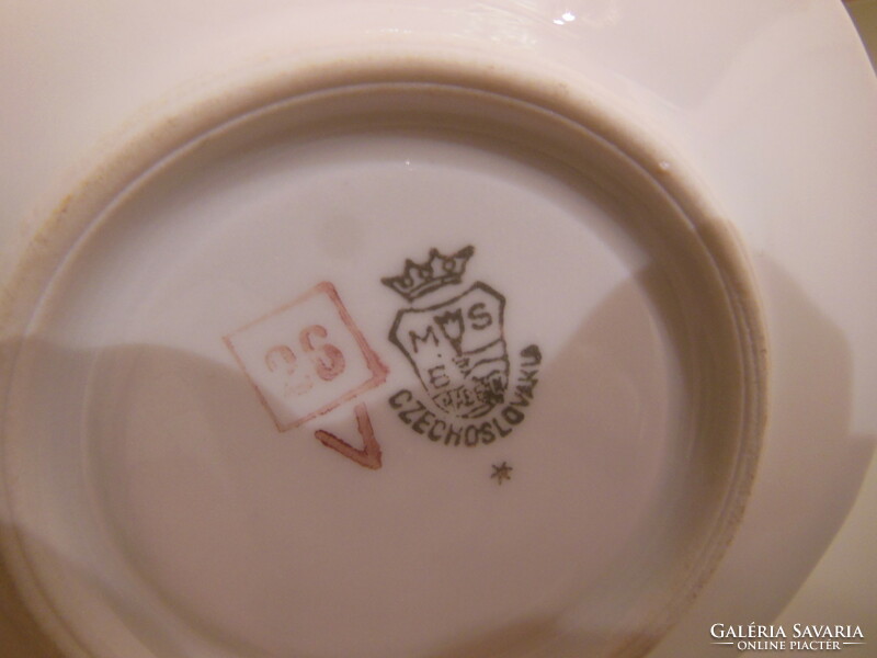 Coffee set - 12 pcs - until 1945 - ms - 0.5 dl - plate 10.5 cm - porcelain - perfect
