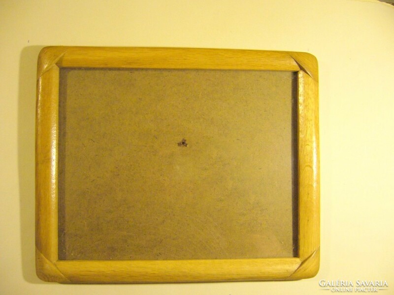 Retro design photo frame, wooden photo holder, glazed table-on-wall, good condition, also MPL parcel machine
