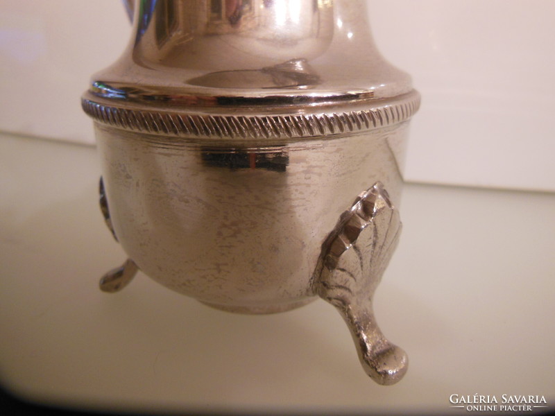 Pourer - silver plated - marked - 3 dl - 12 x 12 cm - beautiful spout - foot - flawless