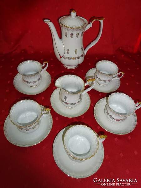 Polish porcelain, antique, five-person tea set, 13 pieces. He has!