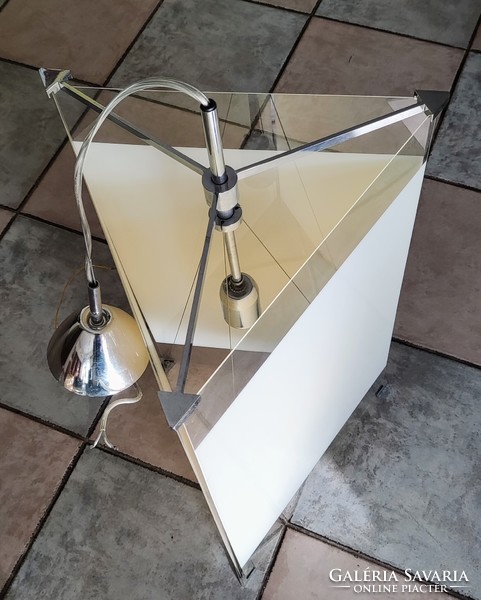 Trivelo chandelier pendant design lamp for fontana arte by mario falci