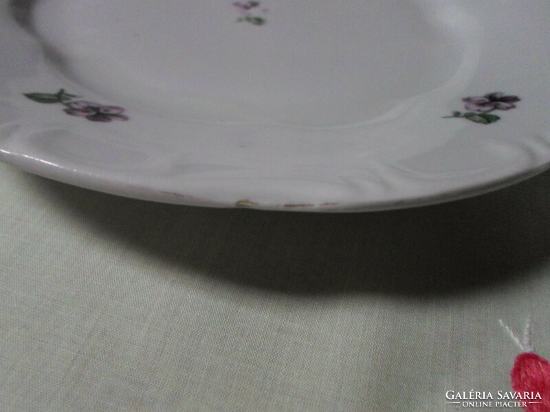 Zsolnay porcelain, violet plate 4. (Deep, flat)