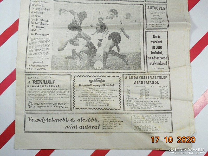 Régi retro újság napilap - Nemzeti Sport - 1991.05.28. -  Születésnapra ajándékba
