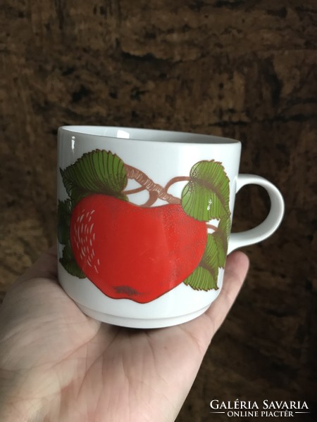 Alföldi apple pattern cup / mug, Alföldi porcelain