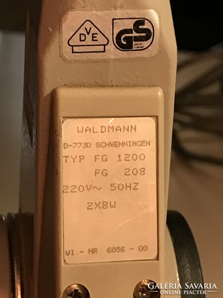 Waldmann fg-1200 industrial desk lamp 70s West Germany! !!!!