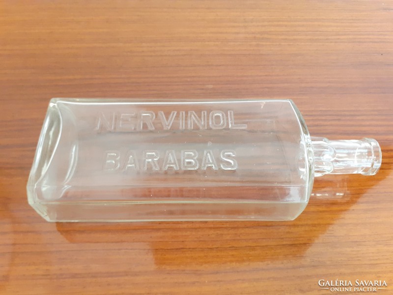 Régi patikai palack Nervinol Barabás gyógyszertári üveg