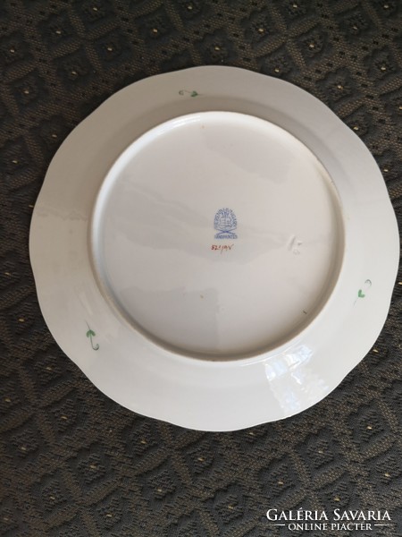 Green appony plate from Herend, plus a gift plate holder!