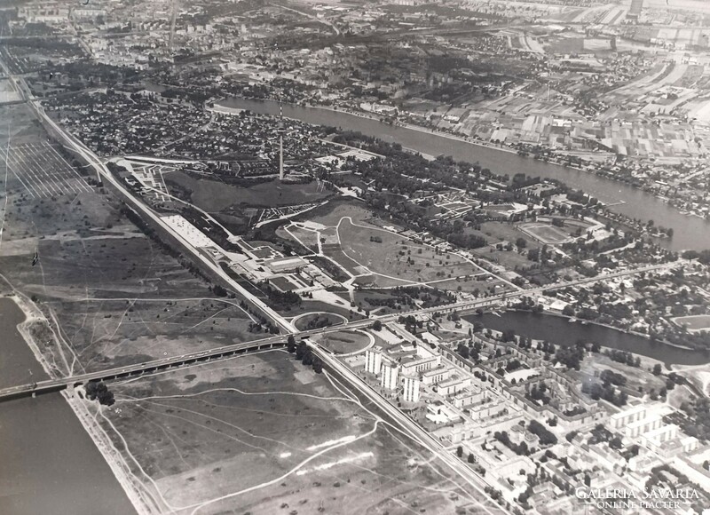 Old aerial photo of Vienna - Austria