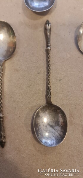 Antique silver coffee spoons. 12 Pcs.