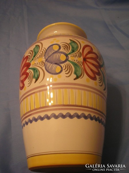 U12 Habán jelzett váza,mély formaszám,mély körpecsétes Czechoslovakia ritkaság 20 cm gyüjteménybe