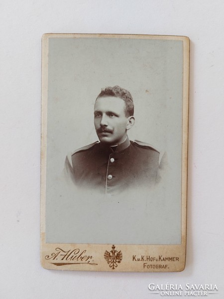Antique soldier photo a. Old photo of Huber k.U.K.Hof