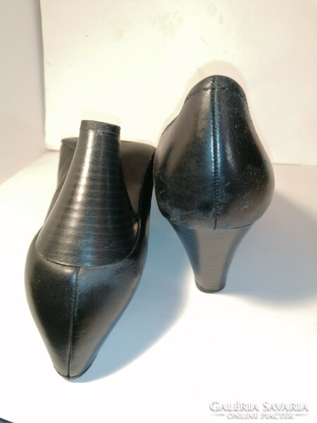 5TH Aveneu fekete bőr cipő (961)