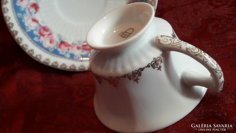 Altwien porcelán kávés csésze tányérral (L3489)