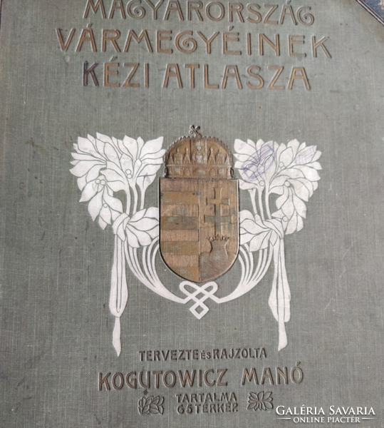 Kogutowicz Manó Magyarország Vármegyéinek kézi atlasza 1905