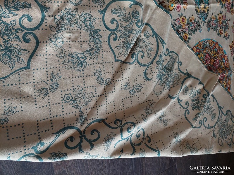 Mokett 2-sided tablecloth, large, beautiful antique piece 3. Mokett