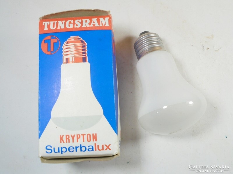 Retro Krypton Superbalux Tungsram villany körte izzó elektromos kellék