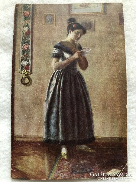 Antique, old postcard -5.