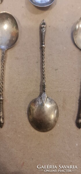 Antique silver coffee spoons. 12 Pcs.