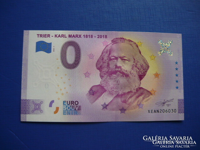 NÉMETORSZÁG 0 EURO 2022 TRIER MARX 100.ÉVFORDULÓ! RITKA EMLÉK PAPÍRPÉNZ! UNC