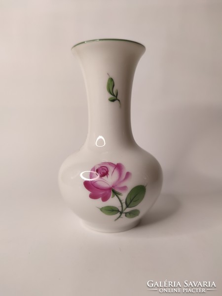 Augarten wien austria Viennese pink small porcelain vase