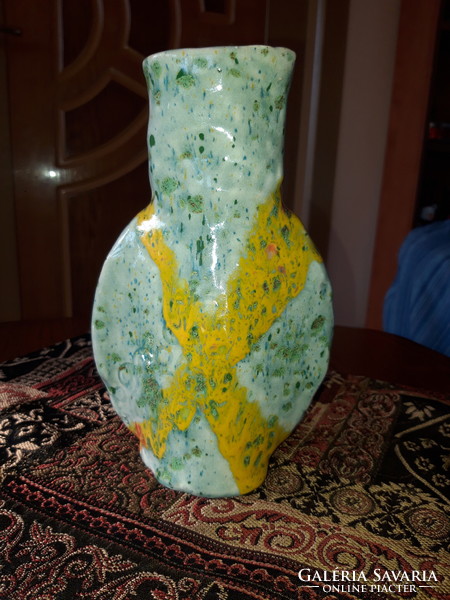Régi jelzett kerámia váza