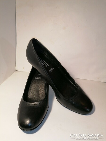 5Th avenue black leather shoes (961)