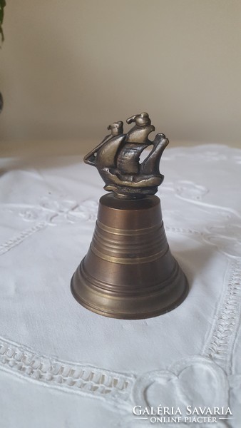 Sailboat small copper bell, bell