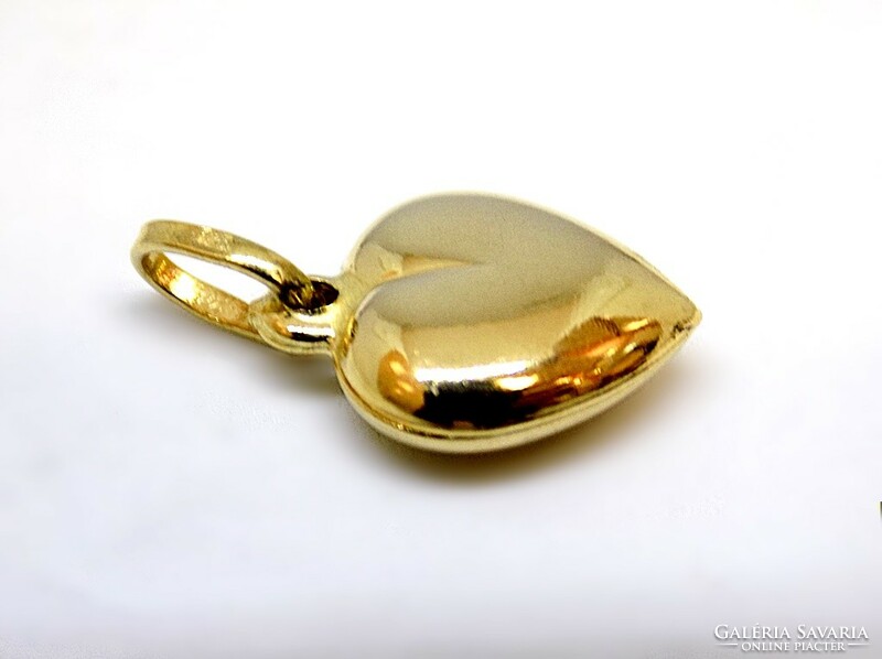 Golden heart pendant (zal-au55345)
