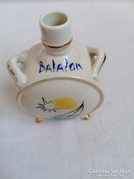 Drasche porcelán kulacs Balatonos