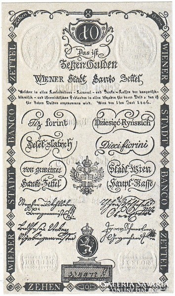 Austria 10 Austro-Hungarian gulden1806 replica unc
