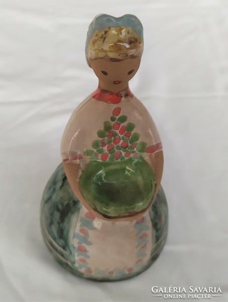 Ceramic female figure in folk costume for sale!
