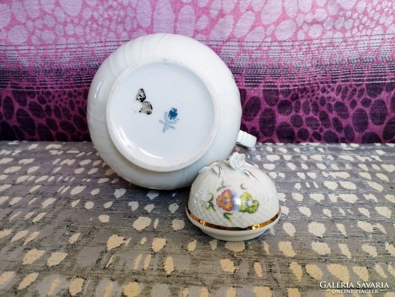 Hollóházi 15 részes porcelán mokkás készlet (Pannónia kollekció), Hajnalka