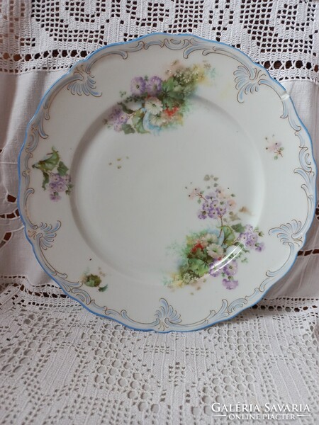 Hand painted porcelain flat plate