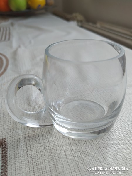Retro glass cup with ears for sale!