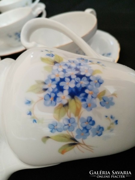 Forget-me-not Czech coffee set
