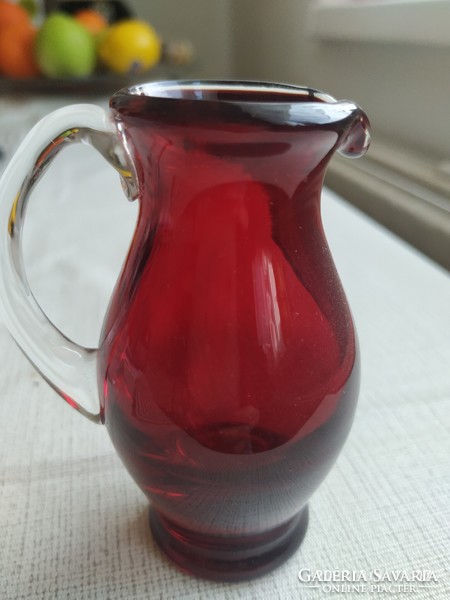 Retro blown glass jug for sale! Ornament for sale!