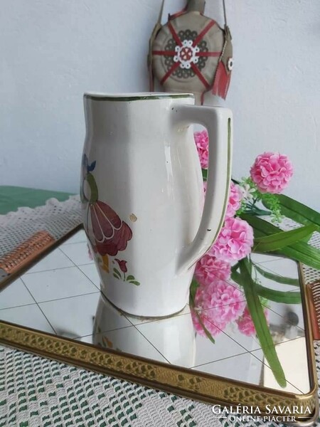 A beautiful, rare patterned raven housing jug by Szakmáry, a spectacular collector's item