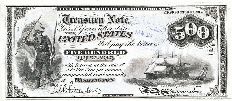 Usa / washington / $500 1891 replica