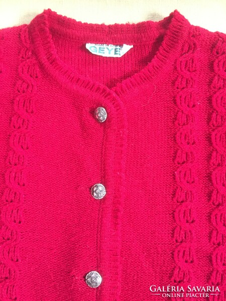 Austrian knitted cardigan with metal buttons, size m/l