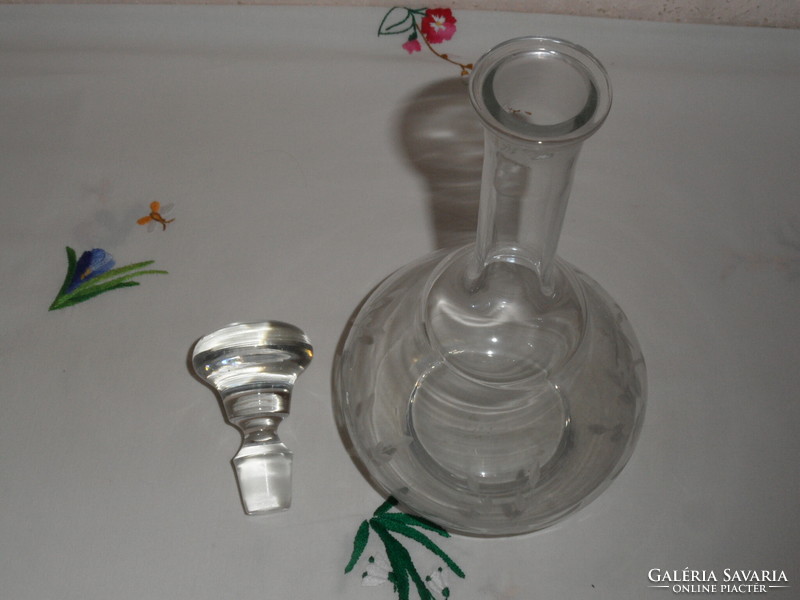 Older glass liqueur set (6 pieces)