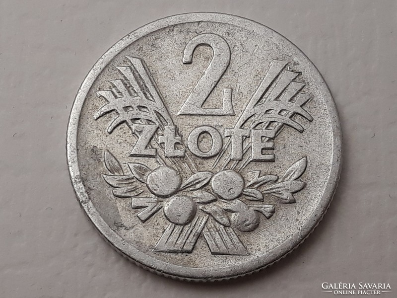 Lengyelország 2 Zloty 1958 érme - Lengyel 2 Zlote 1958 külföldi pénzérme