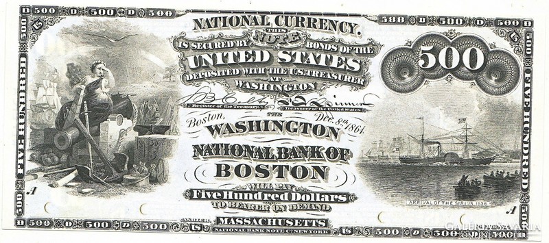 US $500 1864 replica