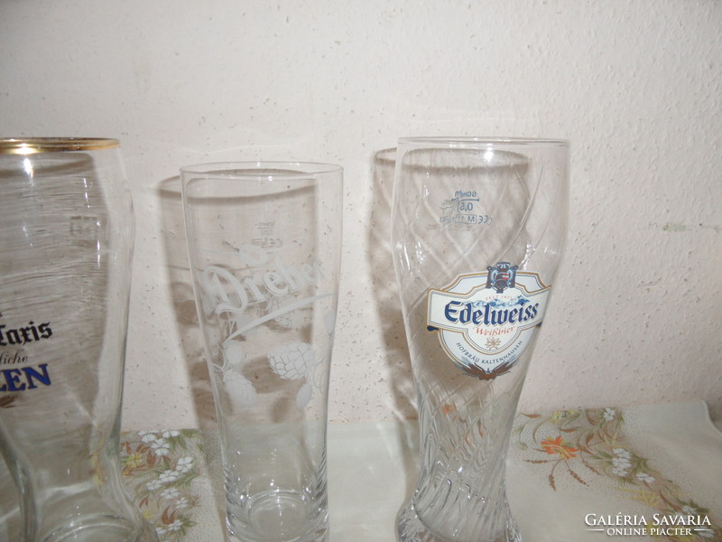 Glass beer glass collection (10 pcs.)