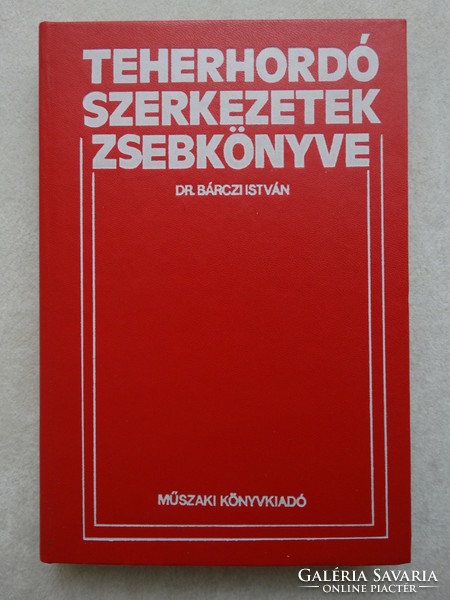 Dr istván Bárczi: pocket book of load-bearing structures