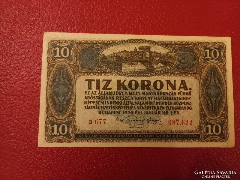 1920-as 10 Korona XF+